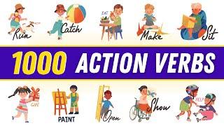 1000 Action Verbs | Common Action Verbs in English: Part №1  Action Verbs For Beginners