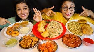 INDIAN STREET FOOD CHALLENGE Vs CHINESE STREET FOOD CHALLENGE | CHINESE FOOD Vs INDIAN FOOD