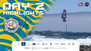 HIGHLIGHTS from Day 2 at the Gran Canaria GLORIA Windsurf World Cup | PWA World Tour