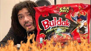 Buldak 2X Spicy Noodle Challenge | Is it Spicy?