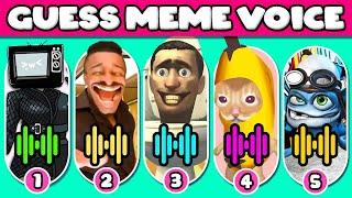 Guess The Meme By Voice| TV Man, Happy Cat, Skibidi Toilet, Skibidi Dom Dom Yes Yes, Mr Beast