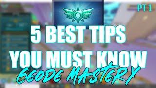 5 SUPER TIPS ON GETTING GEODE MASTERY PT 1 - Trove (Quick Guide) Best Tips on Geode Mastery 2020