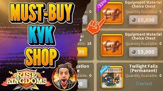 Season of Conquest KVK SHOP l Must buy Items from KVK Shop l BOOM BOOM l Rise of Kingdoms