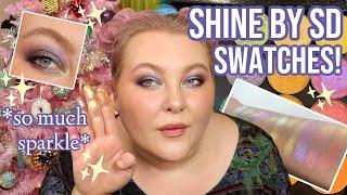 NEW Sparkly Single Shadows! ... Swatching ALL NEW Eyeshadows from Shine By SD! | Lauren Mae Beauty