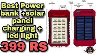 Best led solar pannal power bank light