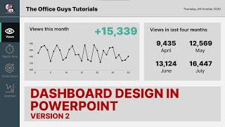 Dashboard Design in PowerPoint: V2 // Advance Microsoft Office Tutorial // #PowerPoint #Tutorial