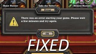 There Was an Error Starting your Game on Hearthstone 2024 FIX