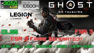 Ghost of Tsushima DIRECTOR'S CUT - RTX 3050 4GB | i5-10500H | Lenovo Legion 5 | Gameplay | Benchmark