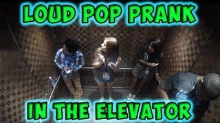 Loud Pop Prank in the Elevator