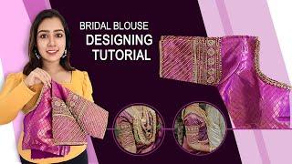 Bridal Blouse making at Home|#bridal  #blouse#aariwork#blousedesign#handembroidery #handmade#design