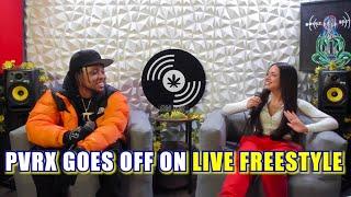 PVRX Snaps During LIVE Freestyle N Shares Real Advice To His Fans On BowlzNBeatz Podcast