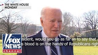 CNN reporter ripped for question to Biden
