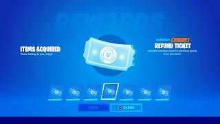 UNLIMITED REFUND TICKET GLITCH in FORTNITE!