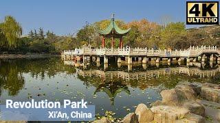  4K | Morning Walk at Revolution Park, Xi'An, China ~ 4K Ultra HD