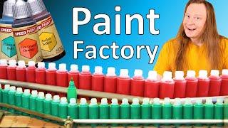 Inside a Paint Factory! How Paint is Made, Bottled, and Packaged