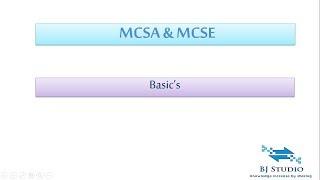 MCSA and MCSE Syllabus for Server 2012 & 2016.