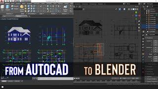 How to import An AutoCAD Drawing to Blender | Blender Tutorial
