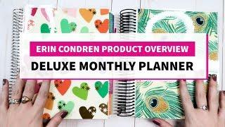 Product Overview | NEW Erin Condren Deluxe Monthly Planner