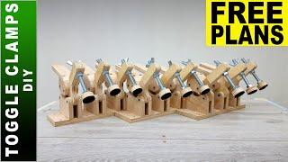 Simple Homemade Toggle Clamps  FREE PLANS  DIY