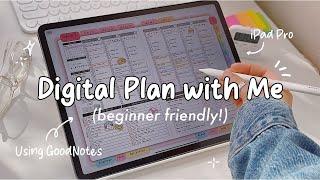 Digital Planning for Beginners! | Planning a week on my iPad using Goodnotes