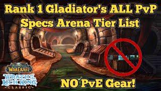 R1 Gladiator's WOTLK ALL Specs Arena Tier List (NO PvE GEAR)