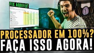 PROCESSADOR EM 100% EM JOGOS ? COMO RESOLVER ! USO DE CPU MUITO ALTO E TRAVANDO NOS JOGOS ? FIX !