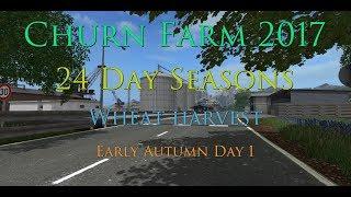 FS17 - 24 Day Seasons - Churn Farm - EP26 Wheat Harvest