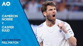 Cameron Norrie v Casper Ruud Full Match | Australian Open 2024 Third Round