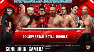 WWE 2K24 demanding match - WWE  RAW SONU DHONI GAMERZ #wwe #wrestling #smackdown #raw