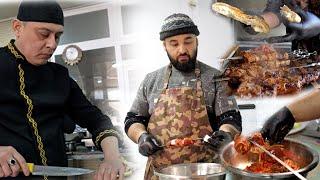 Very sweet and tasty samsa and shashlik of Uzbek cuisine.