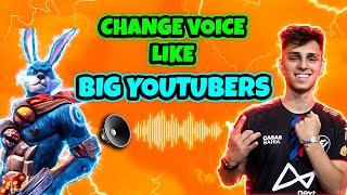 How to change your voice like BIG youtubers | AI Voice Changer free fire
