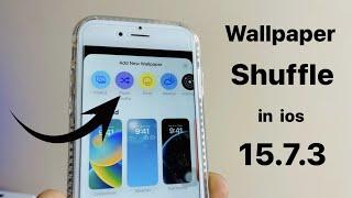 Tap to change wallpaper in iPhone 7 || How to get photo shuffle ios 16 feature in ios 15.7.3