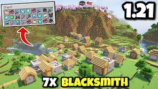 God Level Seed For Bedrock and PE 1.21: 7 Blacksmith, Trial Chambers Strongholds,  (Part-56)