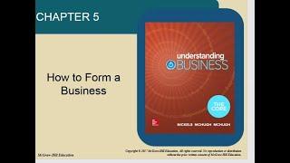 BUS 101 Online CH 5 How to Form a Business