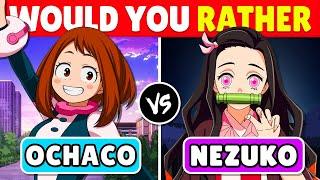 ️ WOULD YOU RATHER..? WAIFU Edition  | 40 IMPOSSIBLE CHOICES