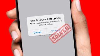 Fixed  An error occurred while checking for updates update check failed to start 2024 / iPhone