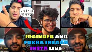 @Thara.Bhai.Joginder& @FukraInsaan Instagram LIVE Talking about @triggeredinsaan