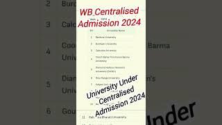 College admission 2024 // WB College Admission 2024