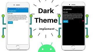 Implement Dark Theme in android app || Android studio tutorial