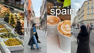 spain vlog | madrid, cafes, tapas, sangria, churros, toledo, shopping, 3 days in spain travel vlog