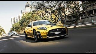 Gold Chrome Jaguar XKR-S.