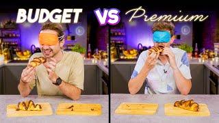 Blind Tasting BUDGET vs EXPENSIVE Ingredients • Can we taste the difference?