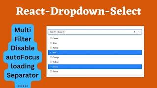 React Dropdown Select Tutorial | React Select