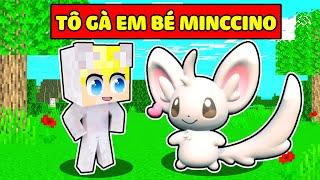 TÔ GÀ HÓA THÀNH EM BÉ SÓC MINCCINO TRONG MINECRAFT KHIẾN SINH TỐ BẤT NGỜ*TÔ GÀ POKEMON SÓC MINCCINO