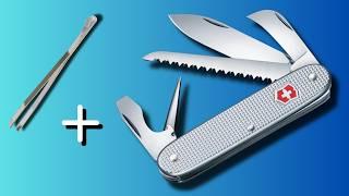 BEST TWEEZERS for your ALOX Swiss Army Knife! 3 Options!#victorinox #edc