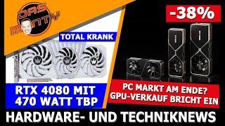 PC Markt am Ende? CPU + GPU Verkäufe brechen ein | RTX 4080 HOF mit 470 Watt | Elden Ring DLC kommt