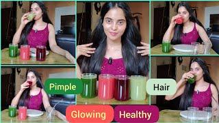 Skin Complexion Changing Juices | 4 Natural Healthy Drink for Pimple free, Glowing skin,hair growth.
