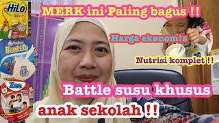 BATTLE SUSU FORMULA BONEETO Vs ZEE Vs HILO SCHOOL! PERSAMAAN DAN PERBEDAAN SUSU PENINGGI BADAN ANAK!