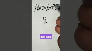 # PRAJAPATI name logo # Design # Next name #shorts # By Rajbir