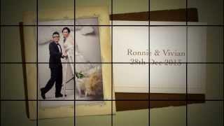 Ronnie & Vivian Photos Slides for Wedding Dinner Entrance